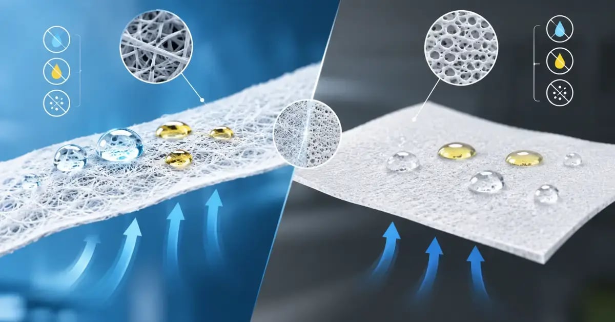 PFAS-Free Oleophobic Nanofiber Venting Membranes vs. ePTFE